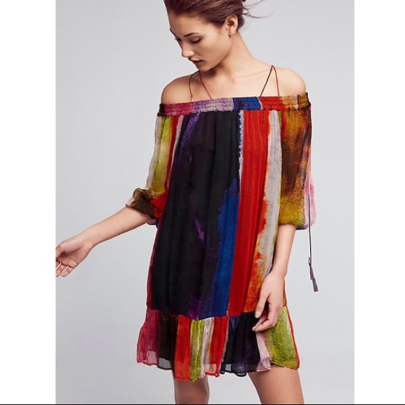 Anthropologie Dresses & Skirts - Anthro Floreat Off the Shoulder Zora Dress - XL